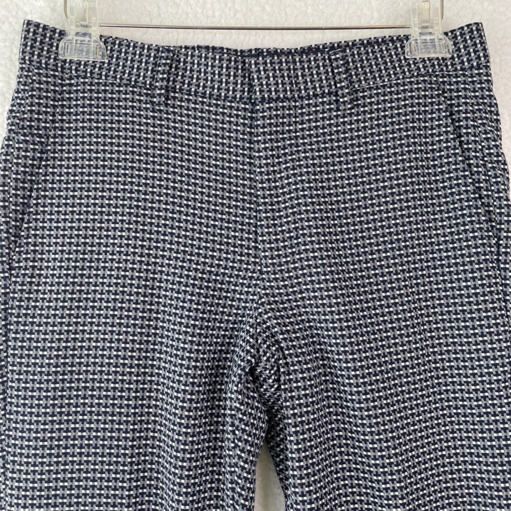 Murano Alex Fit Mens 30x30 Navy White Basketweave Stretch Dress Pants Cuffed